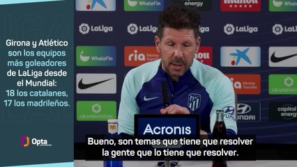 La enigmática respuesta de Simeone por el caso Negreira: la frase final dará que hablar