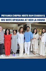 RRR star Ram Charan and wife Upasana visit Priyanka Chopra’s house in Los Angeles | Oneindia News