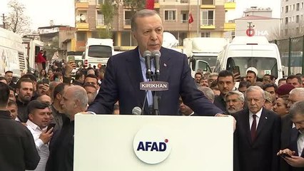 Cumhurbaşkanı Erdoğan: "Deprem bölgesine sel olup aktık. Neredeyse yarım milyon insan deprem bölgesinde vazife üstlendi"