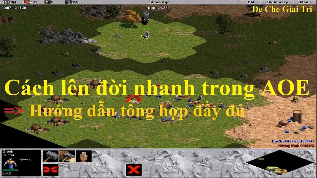 Cách lên đời nhanh trong AOE _ Hướng dẫn tổng hợp đầy đủ