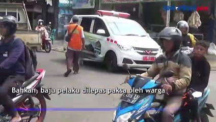 Beraksi di Siang Bolong, Pencuri Motor Diamuk Warga di Purwakarta