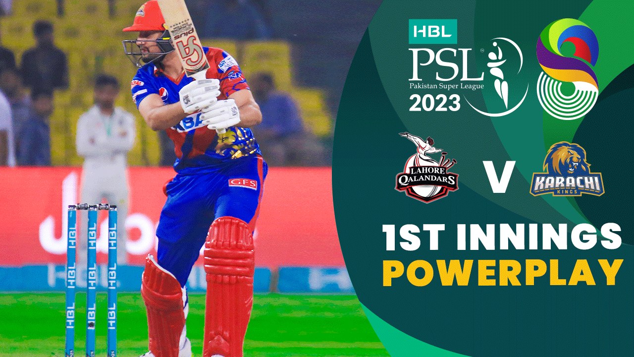 1st Innings Powerplay | Lahore Qalandars vs Karachi Kings | Match 30 | HBL PSL 8 | MI2T