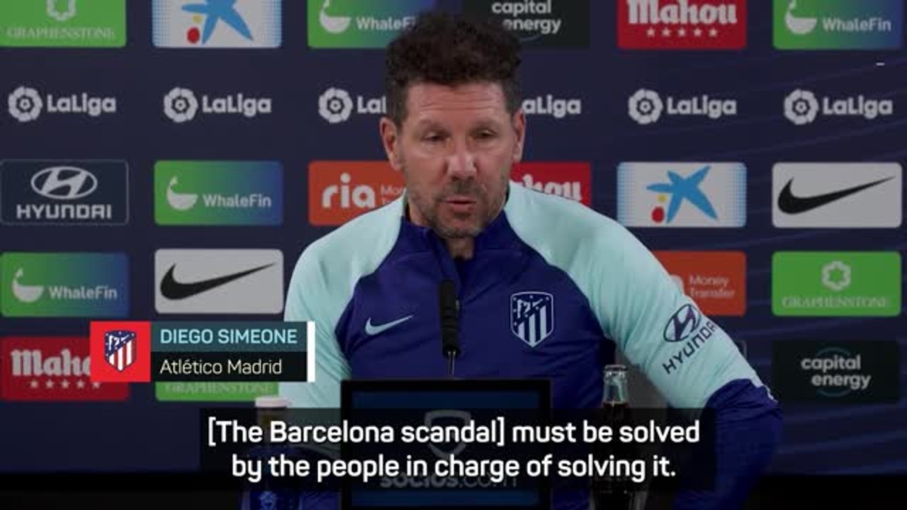Teams 'must compete with same tools' - Simeone reacts to Barca referee scandal