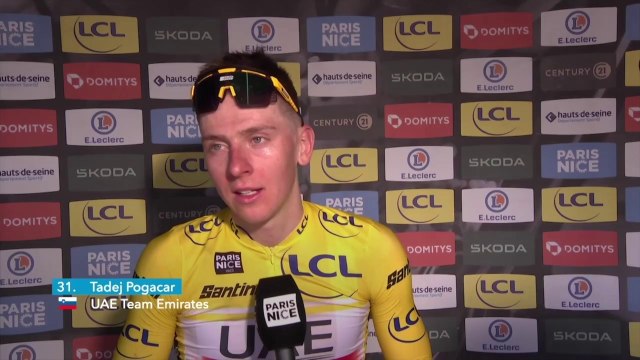 Paris-Nice 2023 - Tadej Pogacar : I had never participated in Paris-Nice... it was my goal and my dream to win Paris-Nice and now that I have done it, it's incredible