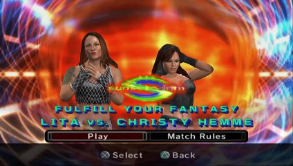WWE SmackDown vs. Raw 2006 Lita vs Christy Hemme