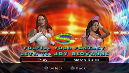 WWE SmackDown vs. Raw 2006 Lita vs Joy Giovanni