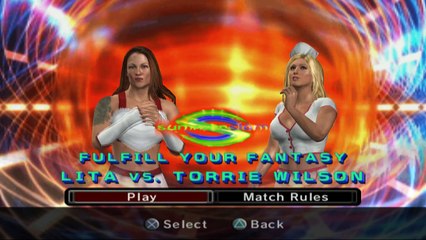 WWE SmackDown vs. Raw 2006 Lita vs Torrie Wilson