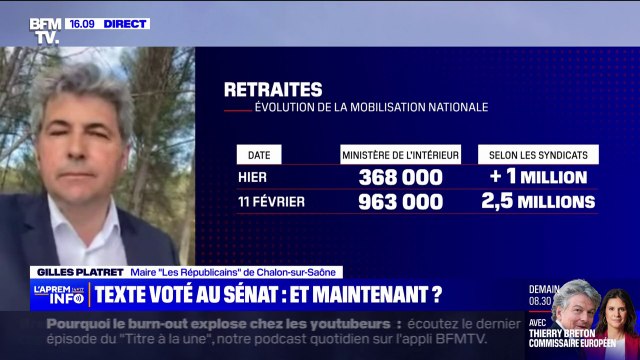 Réforme des retraites: Si on représente aujourd'hui les Français, on doit voter contre cette réforme , affirme Gilles Platret