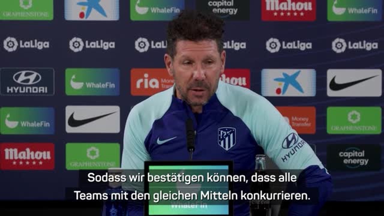 Simeone zu Barca: 'Mit gleichen Mittel konkurrieren'