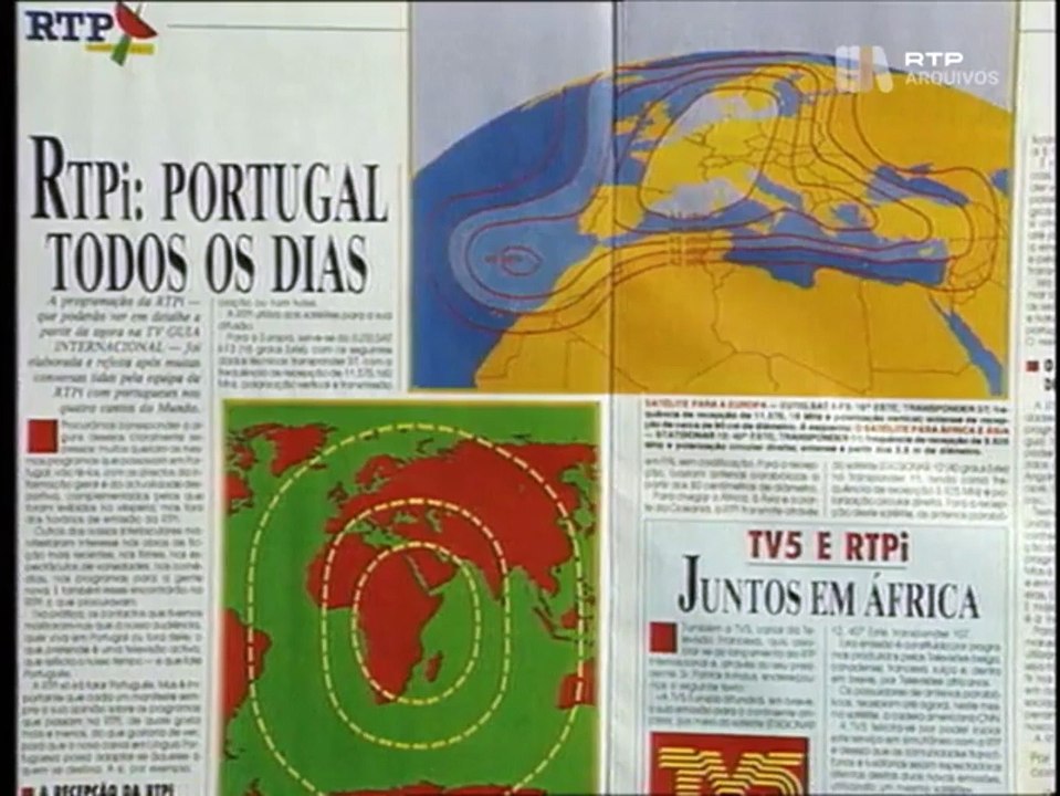 Primeira Emissão da RTP Internacional - 1992