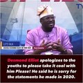Desmond Eliot Apologizes To Nigerian Youth For His Statement During Endsars.
