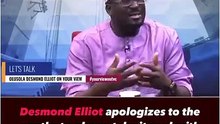 Desmond Eliot Apologizes To Nigerian Youth For His Statement During Endsars.