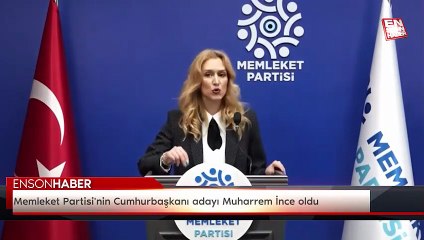 Download Video: Memleket Partisi'nin Cumhurbaşkanı adayı Muharrem İnce oldu