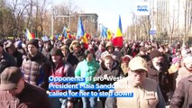 Thousands in Chisinau protest against Moldova's pro-Western government