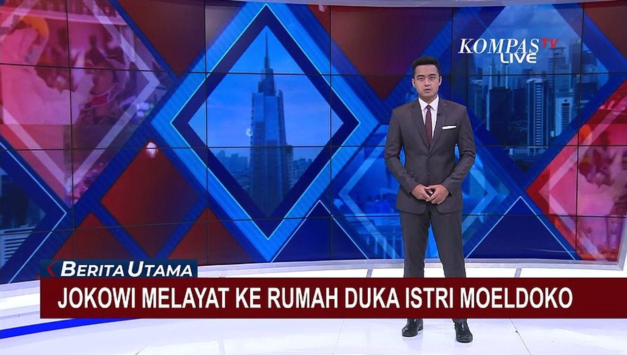 Presiden Joko Widodo beserta Ibu Negara Iriana Joko Widodo Melayat ke Rumah Duka Istri Moeldoko