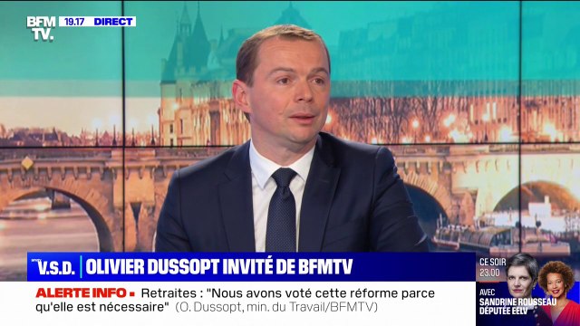 Réforme des retraites: Nous sommes convaincus de pouvoir construire cette majorité à l'Assemblée, affirme Olivier Dussopt