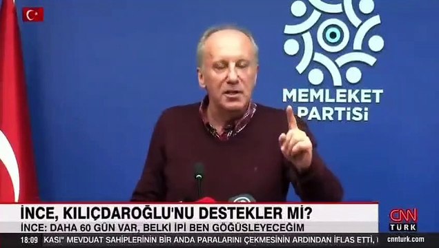 Muharrem İnce: 28’le başlıyorum, 38’le birinci tur, 68’le ikinci tur olur