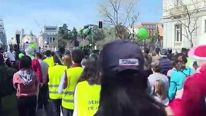Miles de manifestantes contra el aborto en Madrid