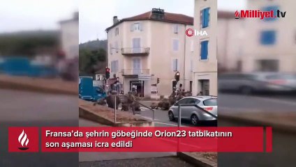 Fransa’da şaşırtan görüntü! Şehrin göbeğinde askeri tatbikat