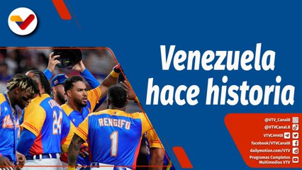 下载视频: Deportes VTV | Venezuela hace historia con triunfo ante Dominicana en el Clásico Mundial de Béisbol 2023