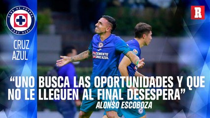 Alonso Escoboza casi rompe en  LLANTO al hablar del GOL de CRUZ AZUL