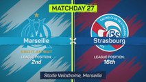 10-man Marseille pegged back by late Strasbourg goals