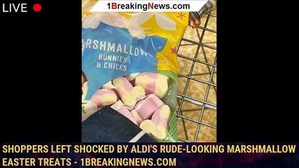 Video herunterladen: Shoppers left shocked by Aldi's rude-looking marshmallow Easter treats - 1breakingnews.com