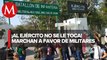 Familiares del ejército mexicano salen a manifestarse en distintos puntos del país
