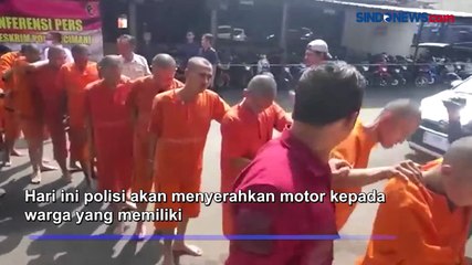 Markas Komplotan Pencuri Motor Digerebek, 22 Orang Ditangkap Polisi di Cimahi