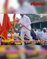 बैलगाडा शर्यत.. जयंत पाटील यांची रुबाबदार एन्ट्री बघाच