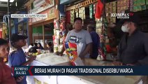 Beras Murah Di Pasar Tradisional Diserbu Warga