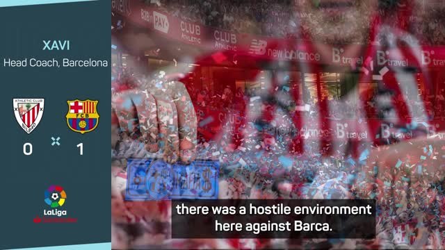 Xavi 'saddened' over hostile Athletic crowd