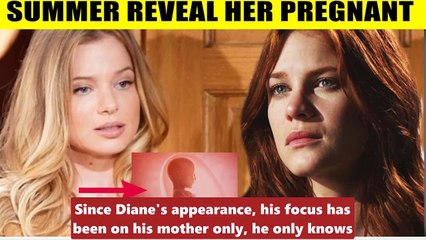 CBS Young And The Restless Summer reveals to Sally that she is pregnant - Skyle