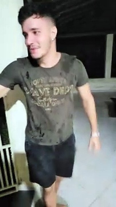 Guy Slips in Puddle While Trying to Get into Car