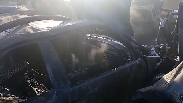 Un choque múltiple en Hungría causa un total de 49 heridos y deja 19 vehículos calcinados