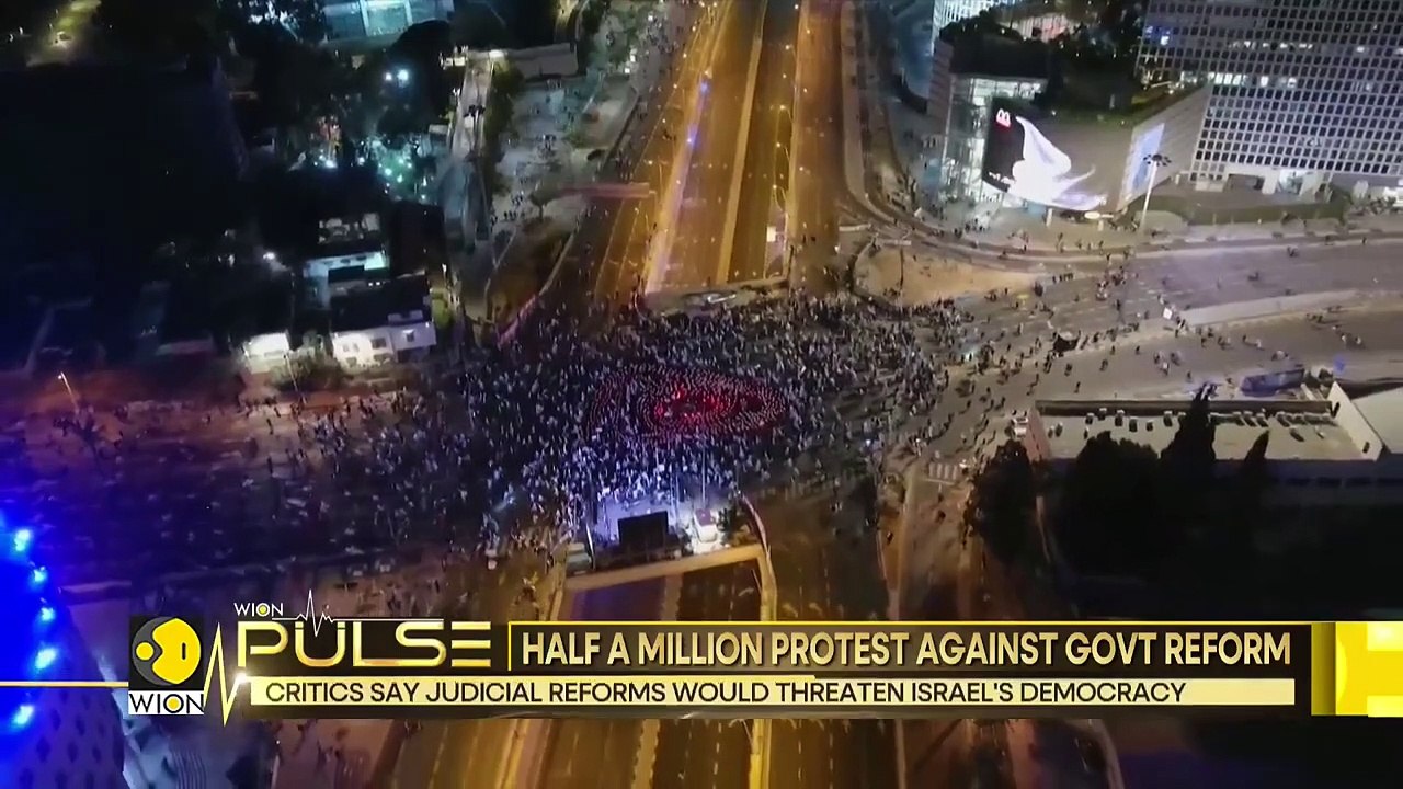 Israel   Massive Crowds Swarm Tel Aviv as Over 200,000 People Rally in the Streets _ World News (1)