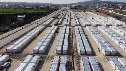 Osmaniye’de aileler konteyner kente yerleşmeye başladı