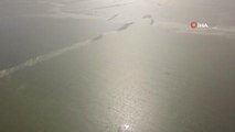 Buzla kaplanan Nazik Gölü küresel ısınma nedeniyle erken çözüldü