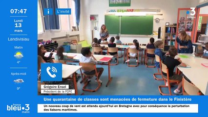 Grégoire Ensel, FCPE / carte scolaire 29