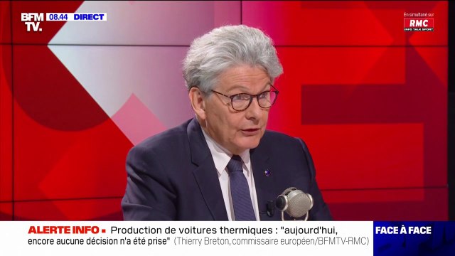 Fin des voitures thermiques: Aujourd'hui encore aucune décision n'a été prise , assure Thierry Breton, commissaire européen à l'Industrie