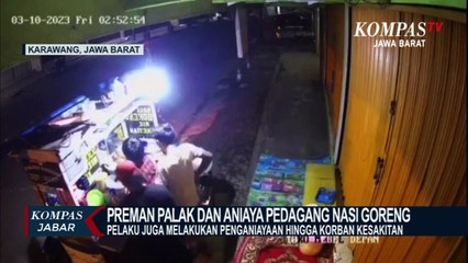 Pedagang Nasgor di Karawang Dipalak Preman