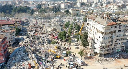 Dron görüntüleri, felaketin boyutunu gözler önüne serdi