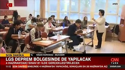SON DAKİKA: Bakan Özer'den LGS açıklaması: Deprem bölgesi dahil ülke genelinde yapılacak