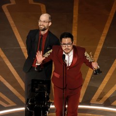 The Daniels heaped praise on their families as they picked up the Best Director Oscar