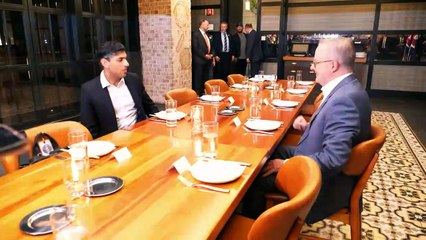 Sunak and Albanese meet ahead of AUKUS summit in US