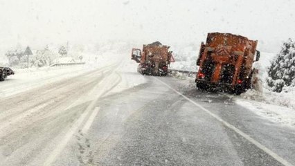 Antalya-Konya karayolunda kar yağışı başladı