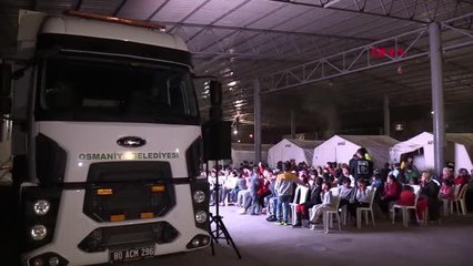 OSMANİYE'DE SİNEMA TIR'I BARINMA ALANLARINDA ÇOCUKLAR İÇİN GÖSTERİME BAŞLADI