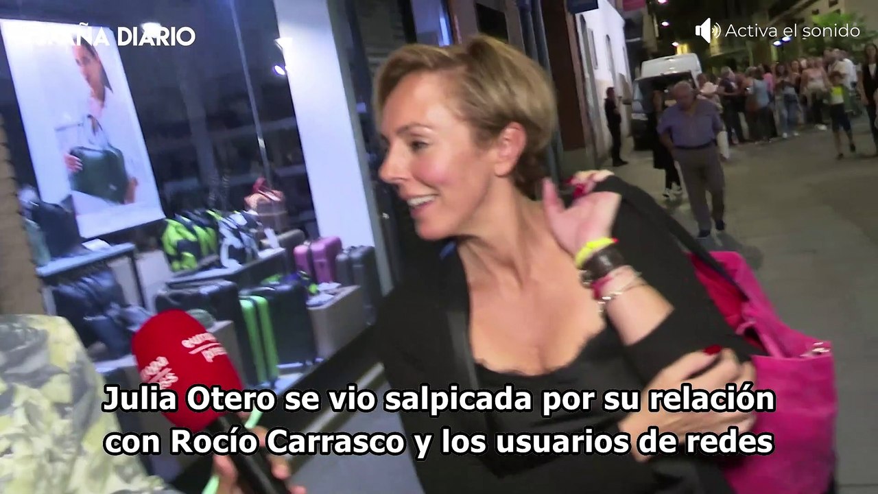 Julia Otero sufre las consecuencias de su relación con Rocío Carrasco