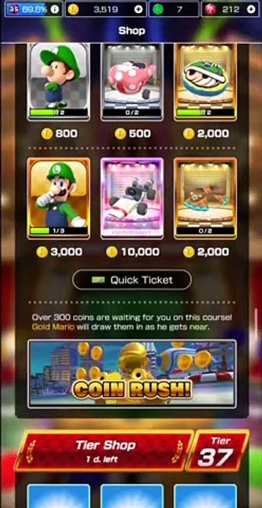 Mario Kart Tour: Winter Tour: Double Coin Rush for a Car