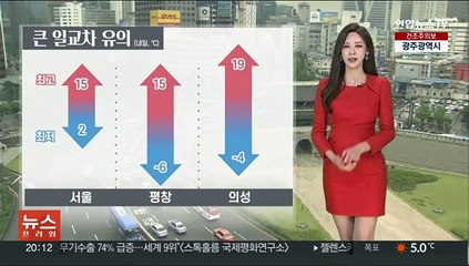 [날씨] 내일 일교차 극심…대기 건조·산불 조심